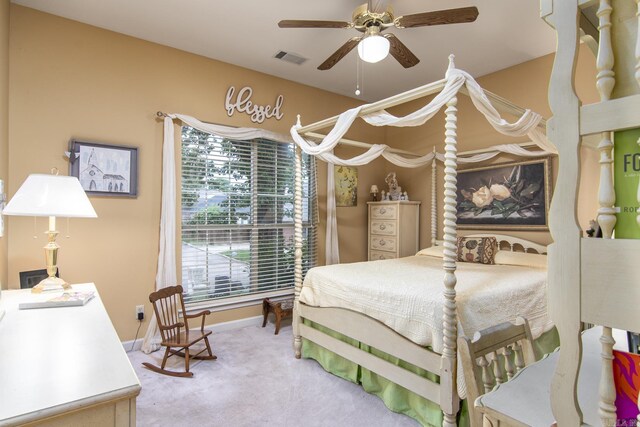 1315 Gleneagles Ct, Little Rock, AR 72211 - carpeted bedroom with a ceiling fan and baseboards
