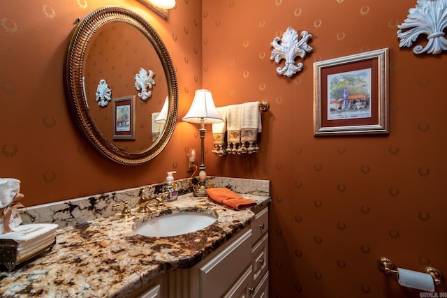 103 Falata Cir, Little Rock, AR 72223 - bathroom featuring vanity and wallpapered walls