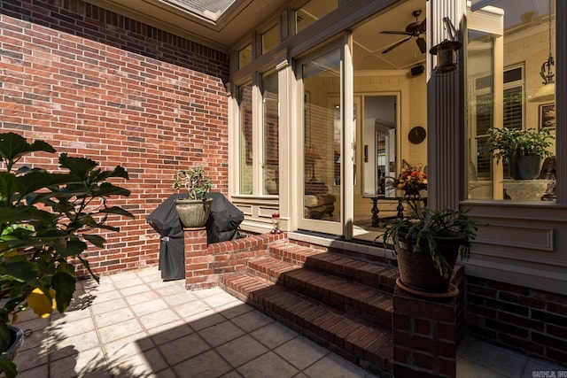 103 Falata Cir, Little Rock, AR 72223 - porch featuring area for grilling and a ceiling fan