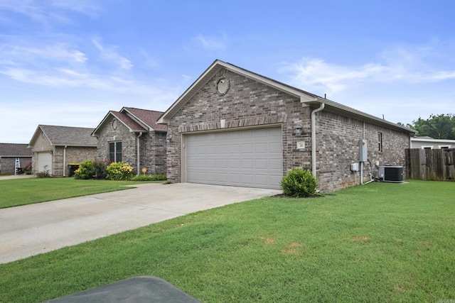36 Fletcher Dr, Austin, AR 72007 - single story home featuring a garage, brick siding, and concrete driveway