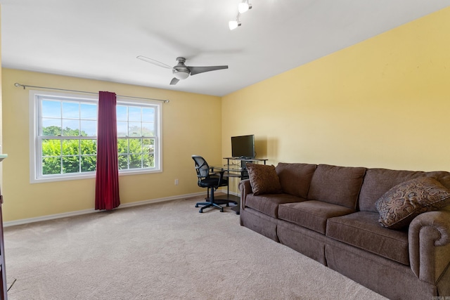301 Forest Dr, Mountain Home, AR 72653 - office featuring ceiling fan and carpet floors