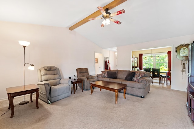 301 Forest Dr, Mountain Home, AR 72653 - living room with light colored carpet and a ceiling fan