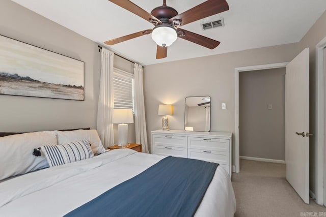 4 Coachlight Cir, Little Rock, AR 72227 - bedroom featuring light carpet and a ceiling fan