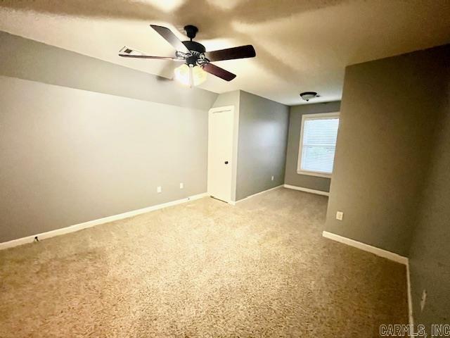 107 Marie Jeanne Dr, Maumelle, AR 72113 - unfurnished room featuring light carpet and a ceiling fan