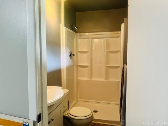 4 Brookway Ln, North Little Rock, AR 72120 - bathroom featuring vanity and a shower stall