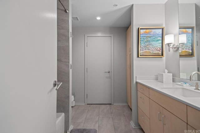 300 E Third St # 509, Little Rock, AR 72201 - bathroom with vanity and baseboards