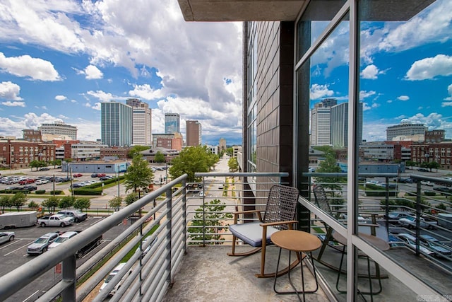 300 E Third St # 509, Little Rock, AR 72201 - balcony with a view of city