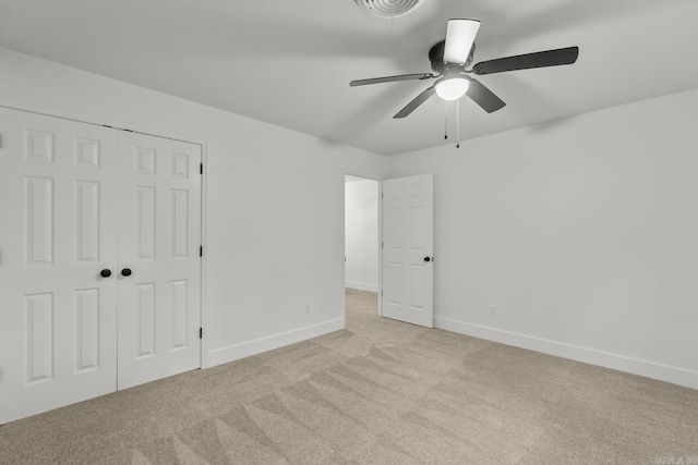 25501 Kanis Rd, Little Rock, AR 72223 - unfurnished bedroom with carpet floors, a closet, and ceiling fan