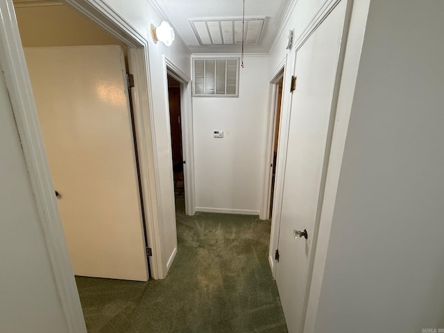 209 Crouch St, Benton, AR 72015 - corridor featuring carpet floors and attic access