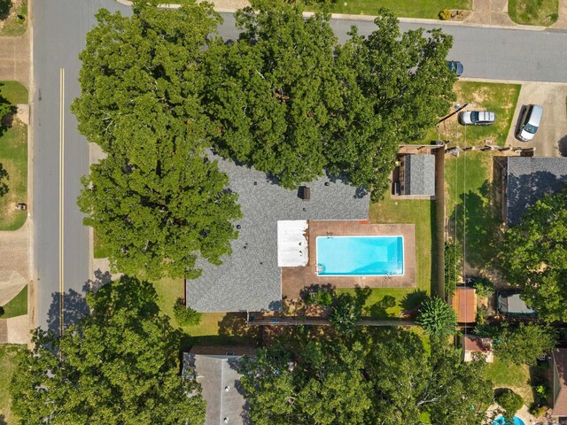 300 Beaconsfield Rd, Sherwood, AR 72120 - aerial view of property and surrounding area with a pool area