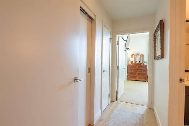 300 E 3rd St Unit 602, Little Rock, AR 72201 - hallway with light wood-style floors
