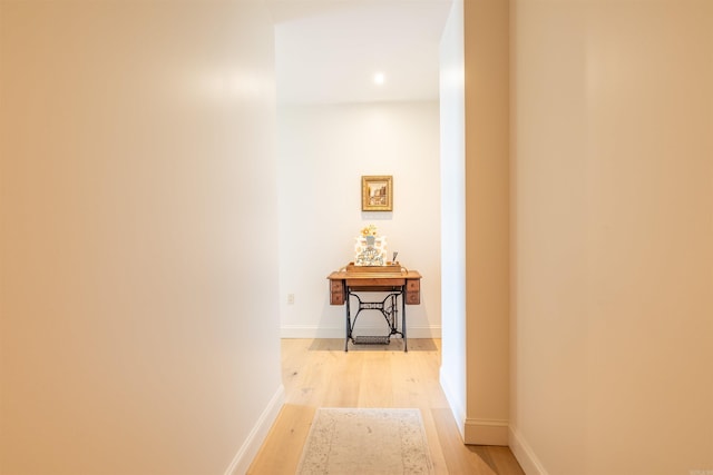300 E 3rd St Unit 602, Little Rock, AR 72201 - hallway featuring light wood-style floors and recessed lighting