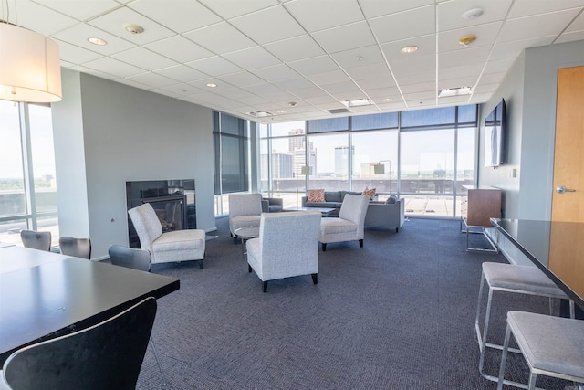 300 E 3rd St Unit 602, Little Rock, AR 72201 - building lobby with a wall of windows and a drop ceiling