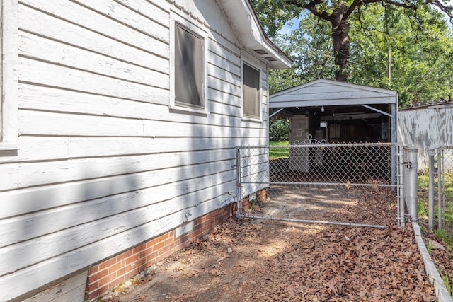 5302 A St, Little Rock, AR 72205 - view of property exterior with a gate and crawl space
