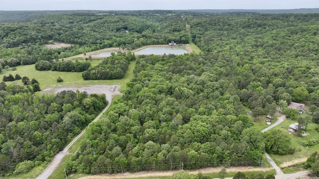 1005 Georgia Ridge Rd, Searcy, AR 72143 - aerial view of property and surrounding area with a forest and a large body of water