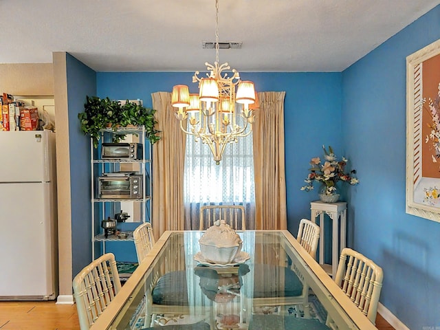 1127 Twin Points Rd Unit A, Hot Springs, AR 71913 - dining space with a chandelier and wood finished floors