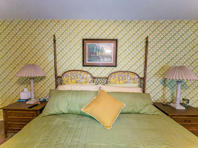 1127 Twin Points Rd Unit A, Hot Springs, AR 71913 - bedroom featuring wallpapered walls