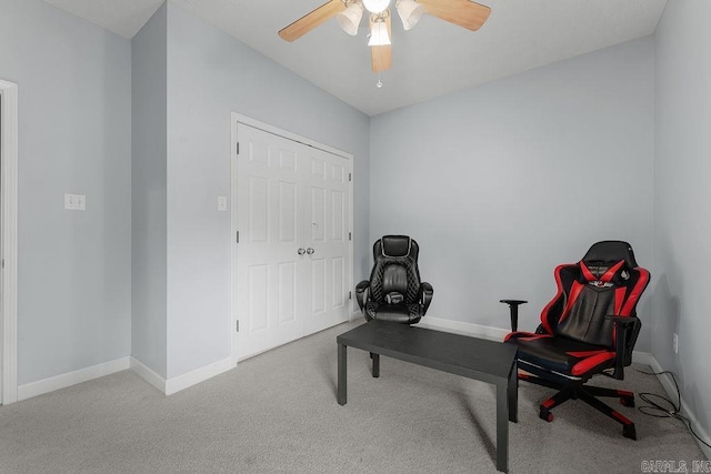 31 Auburn Hills Dr, Greenbrier, AR 72058 - carpeted office space featuring baseboards and a ceiling fan