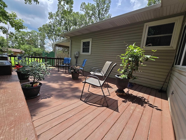 1206 Broadway Ave, Bull Shoals, AR 72619 - view of wooden deck