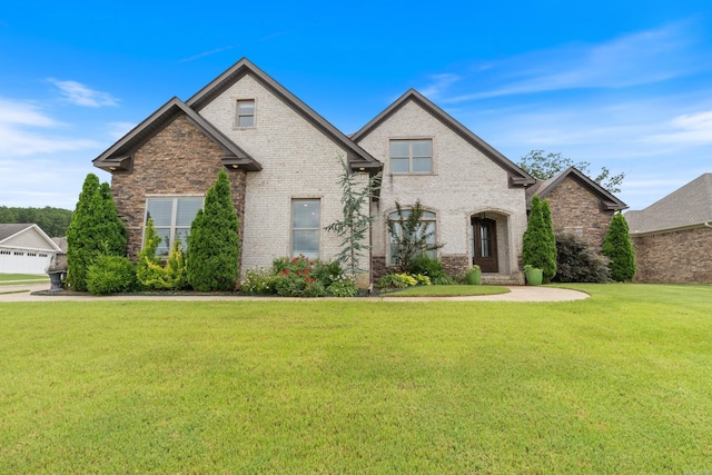 2705 Pulaski Dr, Conway, AR 72034 - view of front of house with brick siding and a front lawn