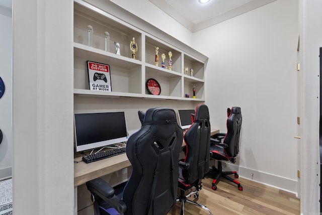 2960 Orchard View Dr, Conway, AR 72034 - office with wood finished floors and baseboards