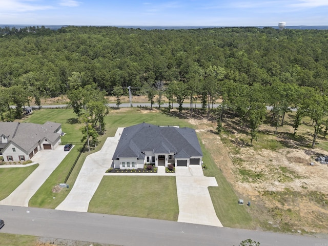 2960 Orchard View Dr, Conway, AR 72034 - aerial view of property and surrounding area with a heavily wooded area