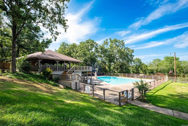1905 Broken Bow, North Little Rock, AR 72116 - community pool featuring a gazebo and view of wooded area