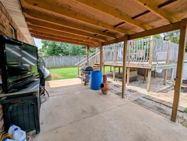 532 Scenic Valley Dr, Heber Springs, AR 72543 - fenced backyard featuring a patio area