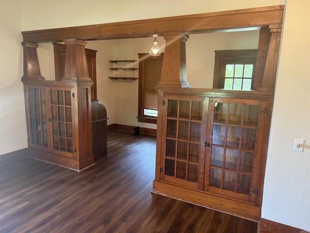 408 Case St, Heber Springs, AR 72543 - detailed view of wood finished floors and baseboards
