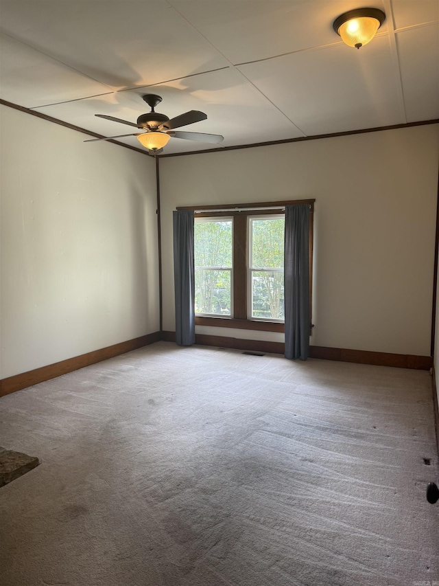 408 Case St, Heber Springs, AR 72543 - empty room with carpet and a ceiling fan