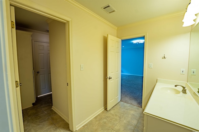 22 Jacob Pl, Little Rock, AR 72211 - bathroom featuring vanity and crown molding
