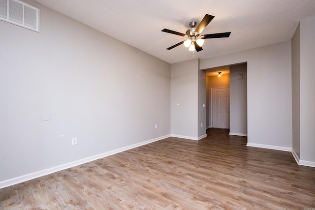 800 N St Unit 48, Little Rock, AR 72201 - spare room featuring wood finished floors and ceiling fan