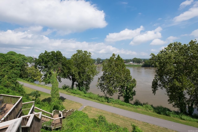 800 N St Unit 48, Little Rock, AR 72201 - view of community featuring a deck with water view