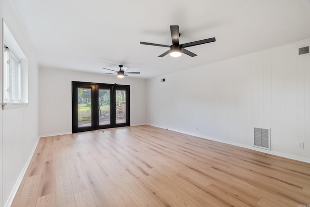 1112 N Hughes St, Little Rock, AR 72007 - unfurnished room with light wood finished floors and a ceiling fan