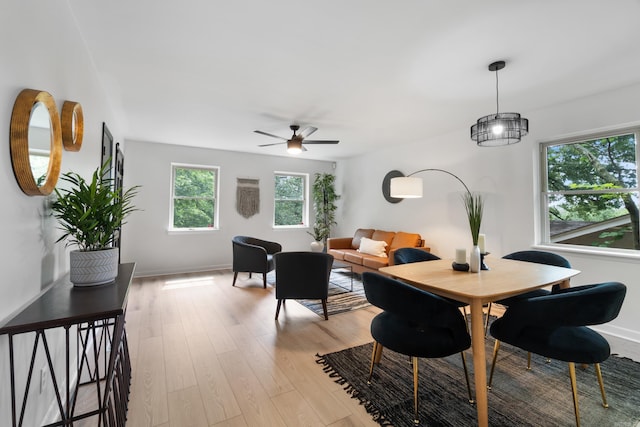 1112 N Hughes St, Little Rock, AR 72007 - living area with light wood-style floors and a ceiling fan