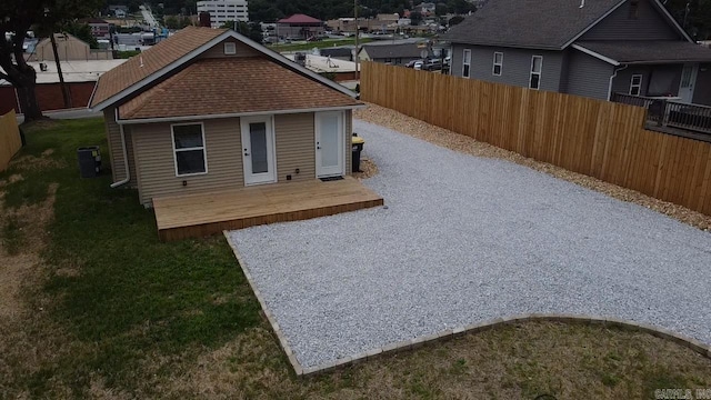 219 N Chestnut St, Harrison, AR 72601 - back of house with a wooden deck