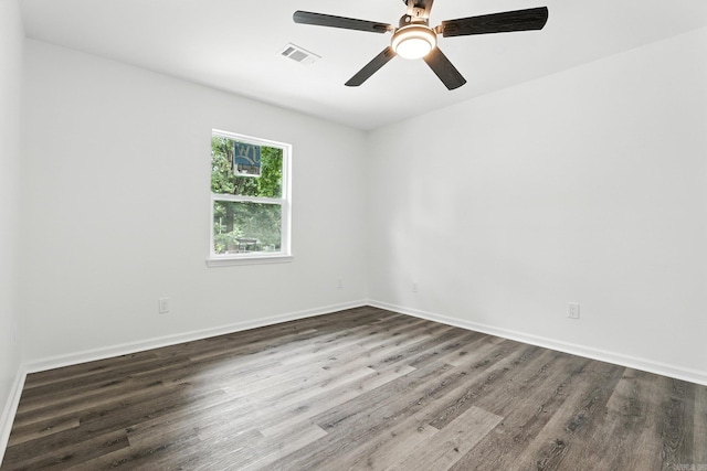 43 S Wakefield Dr, Little Rock, AR 72209 - empty room featuring dark wood-style floors and ceiling fan
