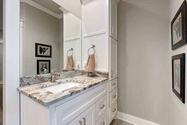 2690 Overcup Dr, Conway, AR 72034 - bathroom featuring baseboards and vanity