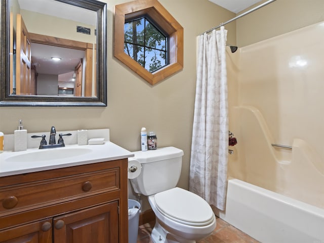 16 Almenara, Hot Springs Village, AR 71909 - full bathroom featuring vanity and shower / bath combo with shower curtain