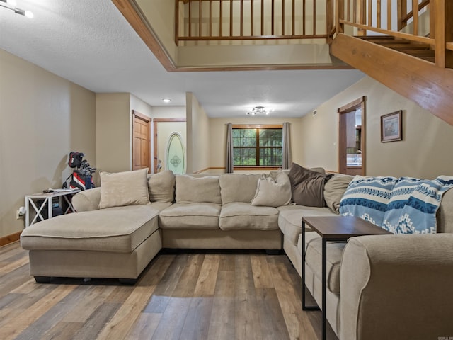 16 Almenara, Hot Springs Village, AR 71909 - living area with wood-type flooring and recessed lighting