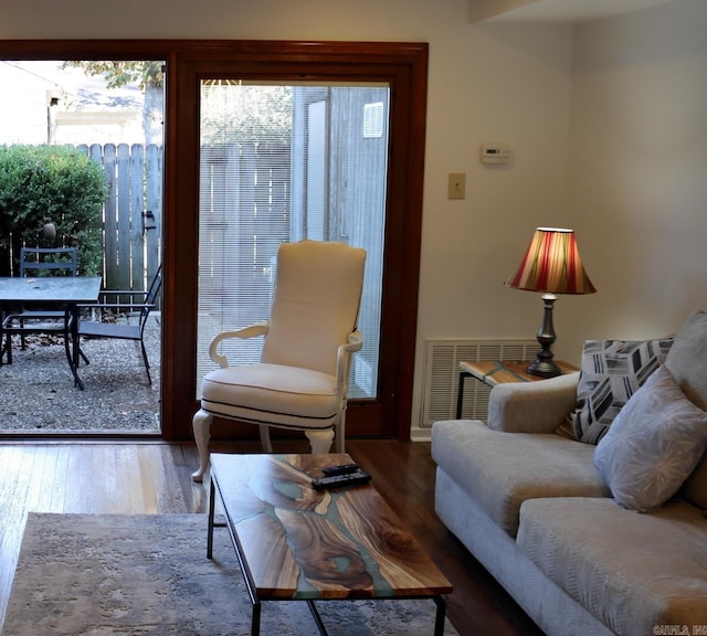 1824 N Hughes St, Little Rock, AR 72207 - living area with wood finished floors