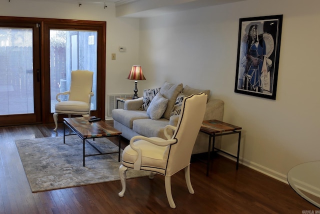 1824 N Hughes St, Little Rock, AR 72207 - living area with wood finished floors