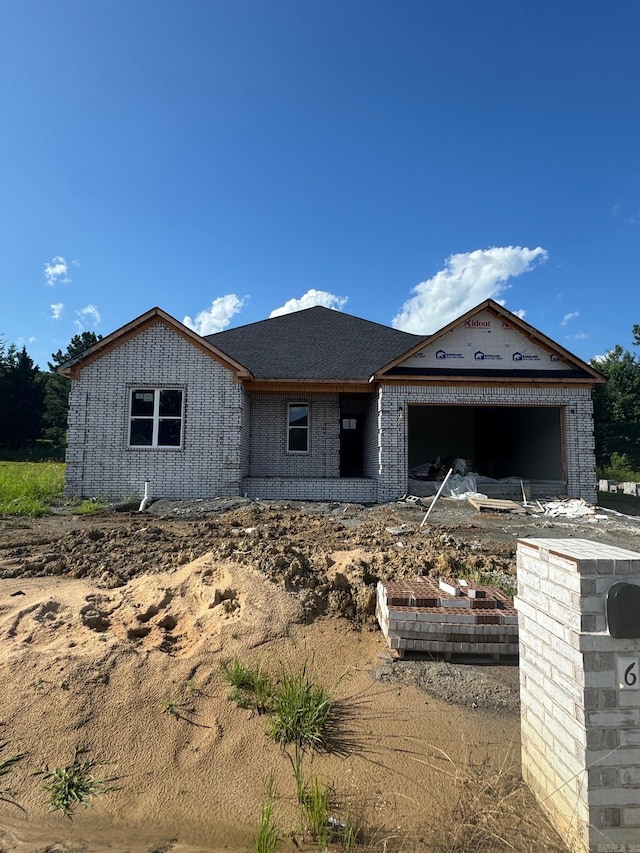 5 Ridge View St, Vilonia, AR 72173 - property under construction with a garage and brick siding