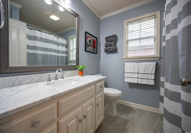 7139 Park Meadows Dr, Sherwood, AR 72120 - bathroom featuring crown molding and vanity