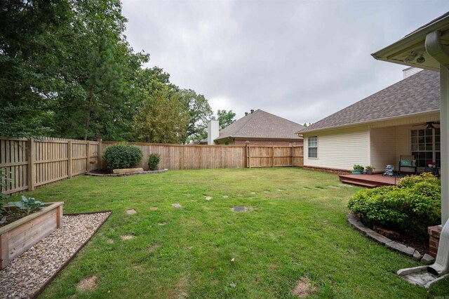 7139 Park Meadows Dr, Sherwood, AR 72120 - fenced backyard with a deck