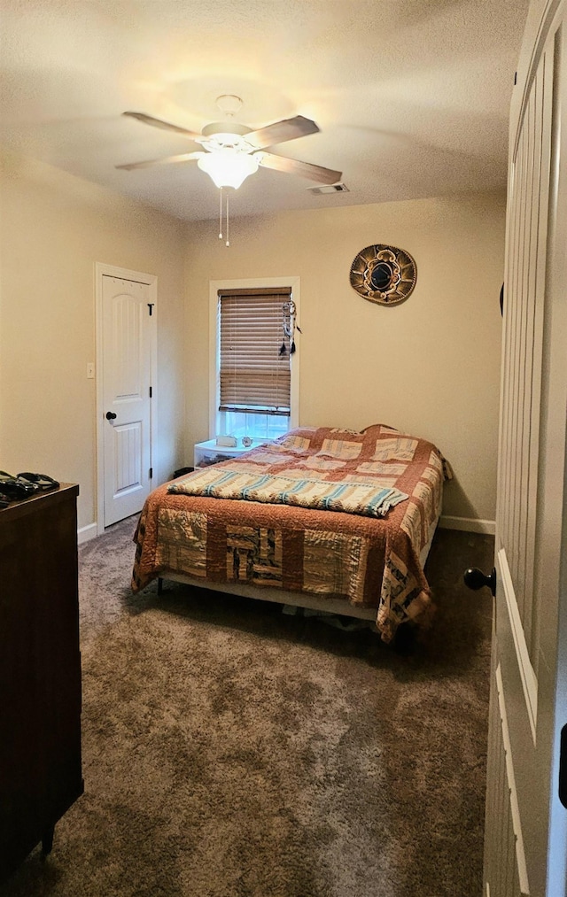 795 S Hill Dr, Jonesboro, AR 72401 - bedroom with carpet floors and ceiling fan