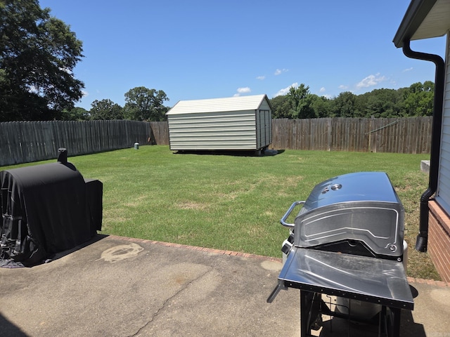 1209 Rehoboth, Searcy, AR 72143 - fenced backyard featuring a shed and a patio