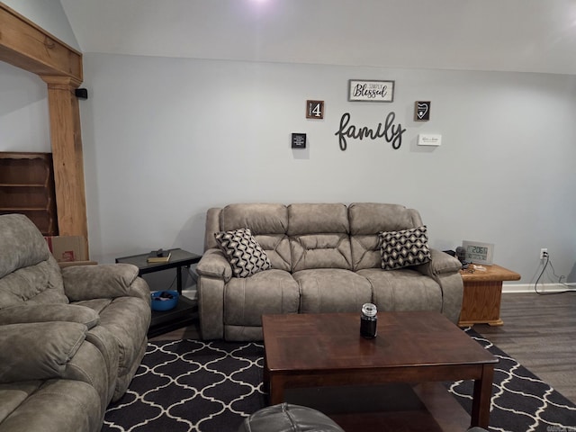 1209 Rehoboth, Searcy, AR 72143 - living room with wood finished floors and ornate columns