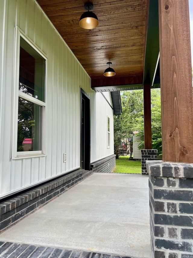 112 S Eagle, Sheridan, AR 72150 - view of patio / terrace featuring a ceiling fan