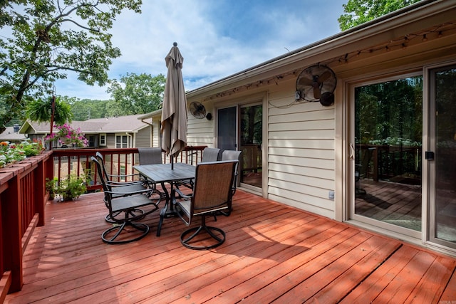 2908 Breckenridge Dr, Little Rock, AR 72227 - deck featuring outdoor dining area